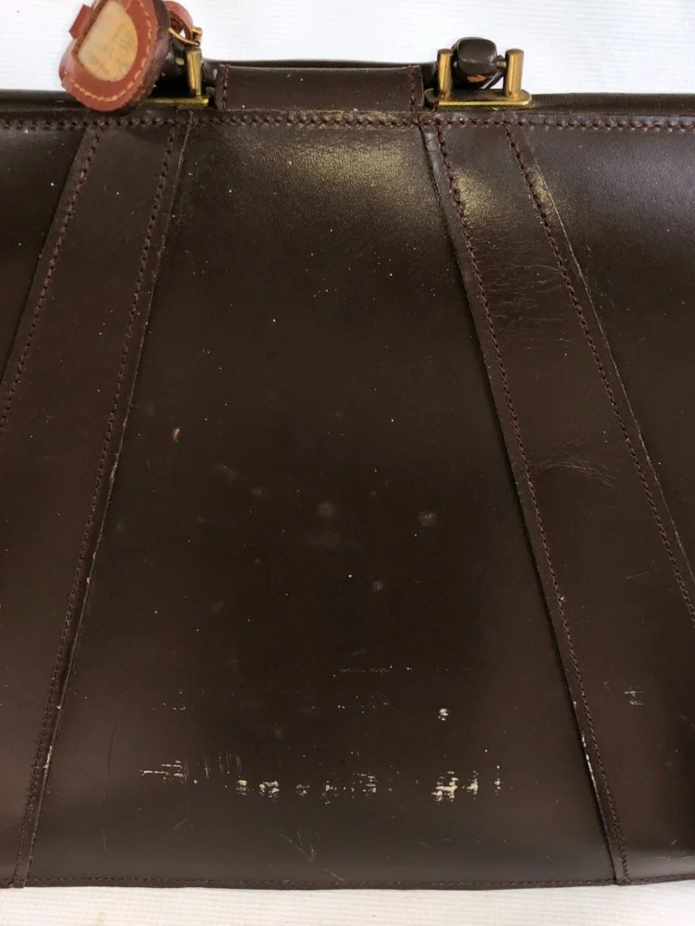 Vintage Hugo Bosca Leather Briefcase U.S. Property